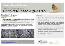 Dissabte 21 de gener, cens d'ocells aquàtics a l'estany d'Ivars i Vila-sana