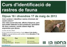 Curs d'identificació de rastres de fauna