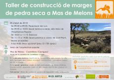 Taller de construcció de marges de pedra seca a Mas de Melons