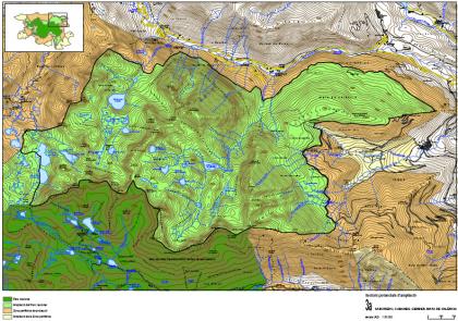 Plànol: Informe tècnic per a l’ampliació del Parc Nacional d’Aigüestortes- Estany de Sant Maurici i zona perifèrica de protecció